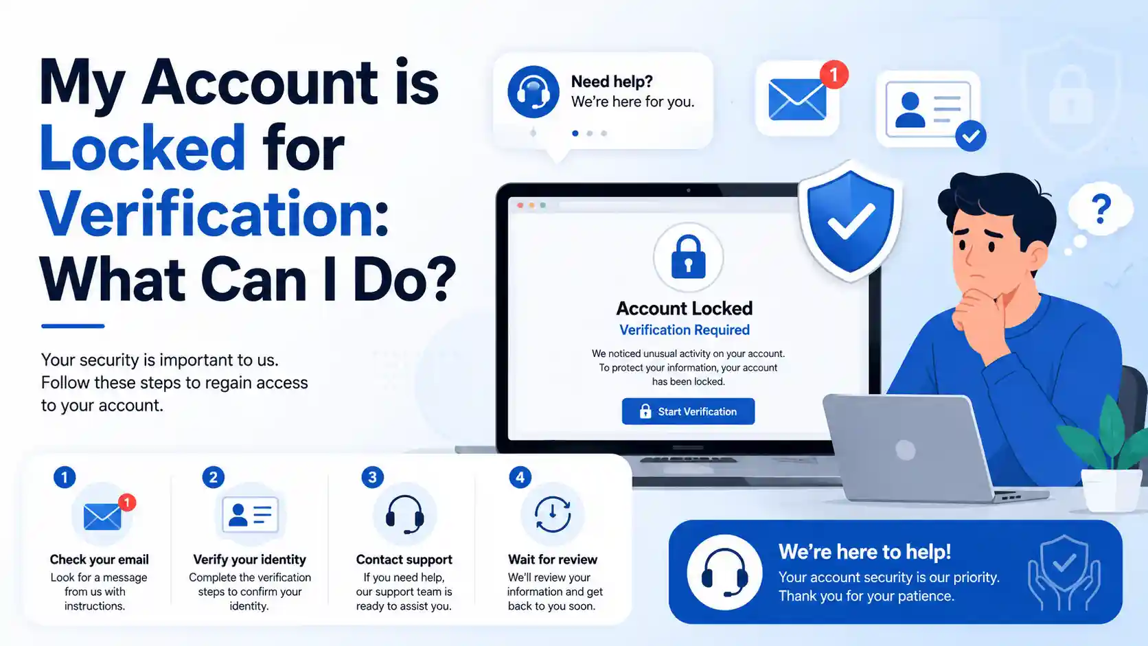 My Account is Locked for Verification: What Can I Do?