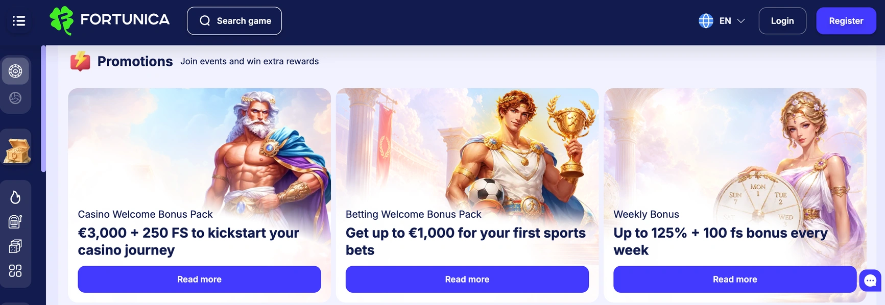 Fortunica Bonuses